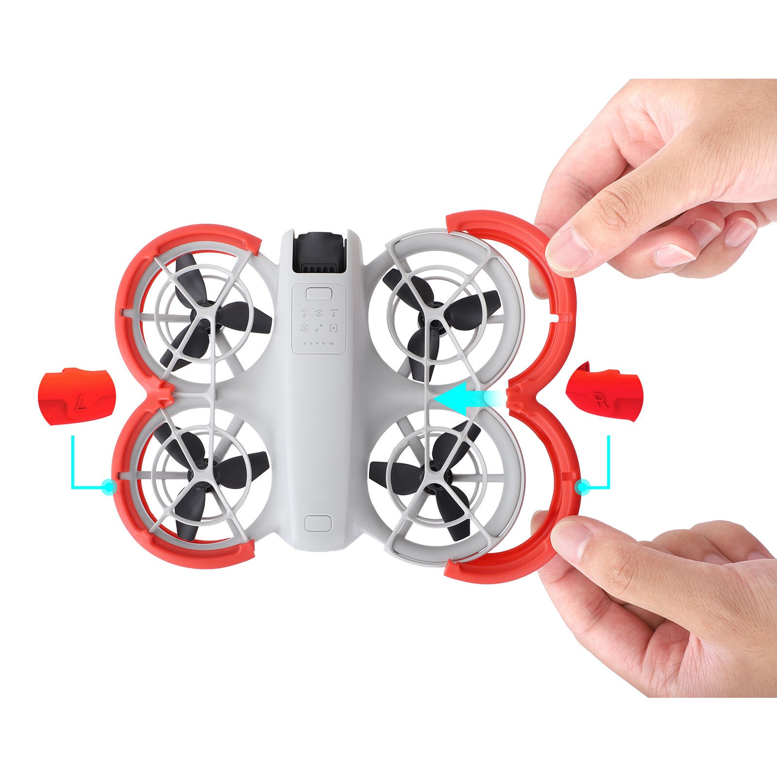 2* Red Propeller Guard Anti-Collision Protector For DJI NEO Drone Accessories