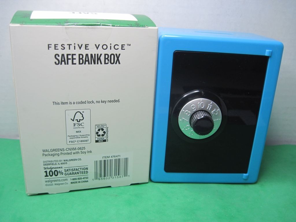 Toy SAFE BANK BOX Combination Lock,