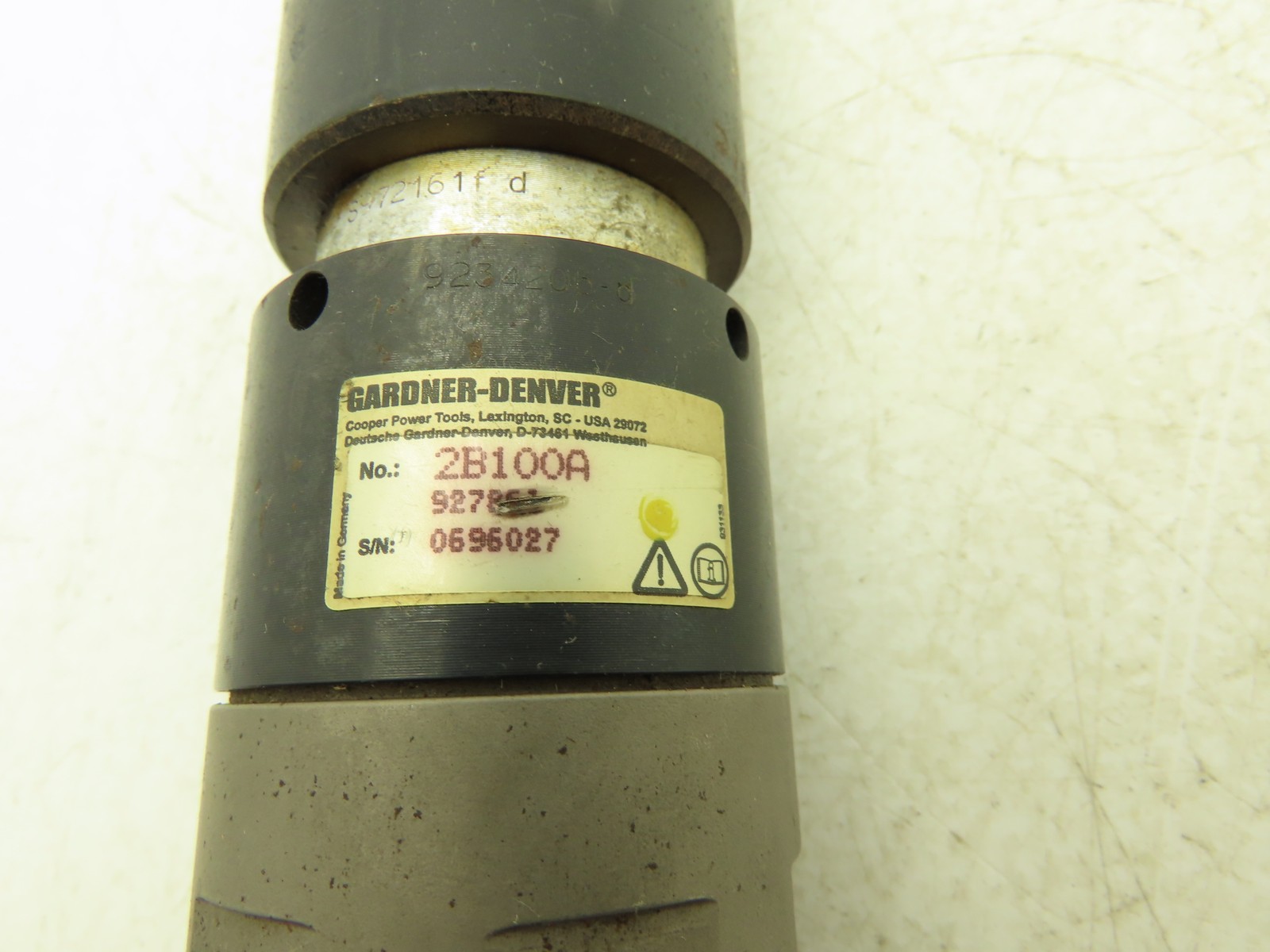 Gardner Denver 2 BA 927256 Servo Nutrunner Inline Tool w/Transducer Spline End