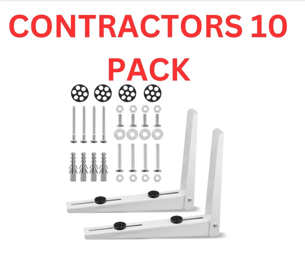 10 Pack- AC Brackets for 9000-18000BTU Condenser Mini Split Air Conditioner