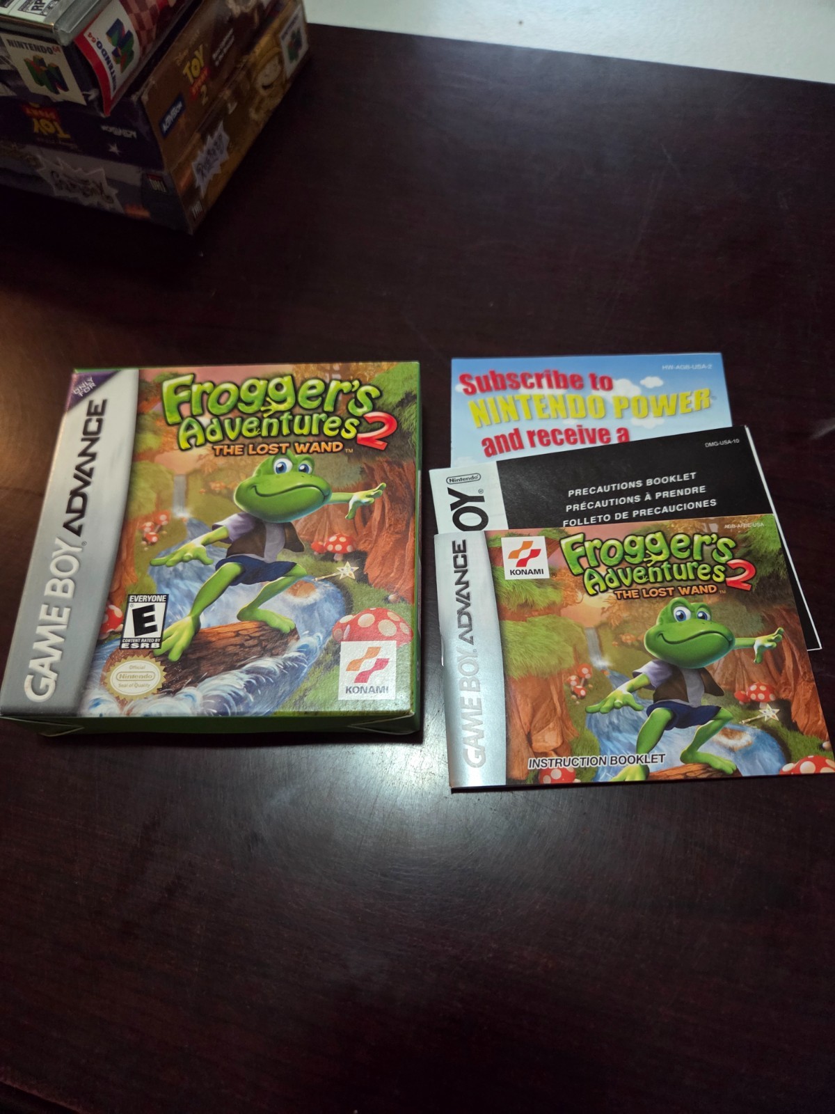 Gameboy Advance Frogger's Adventures 2 Box and manual ONLY, no game, Nice!