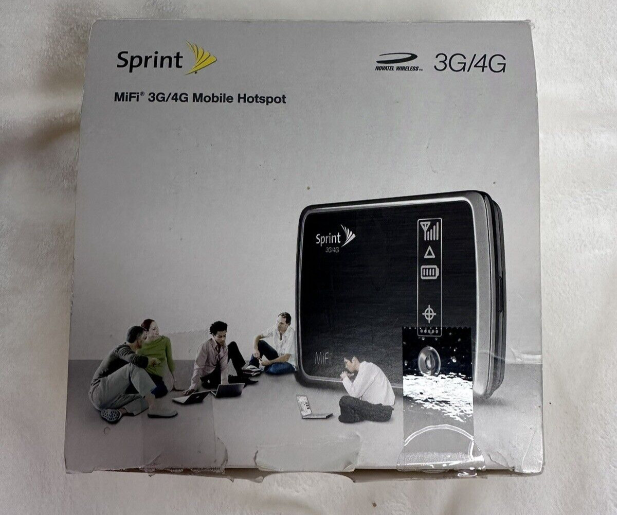 Sprint 4082 MiFi Novatel Wireless 3G/4G Mobile Hotspot With Battery & USB Cable