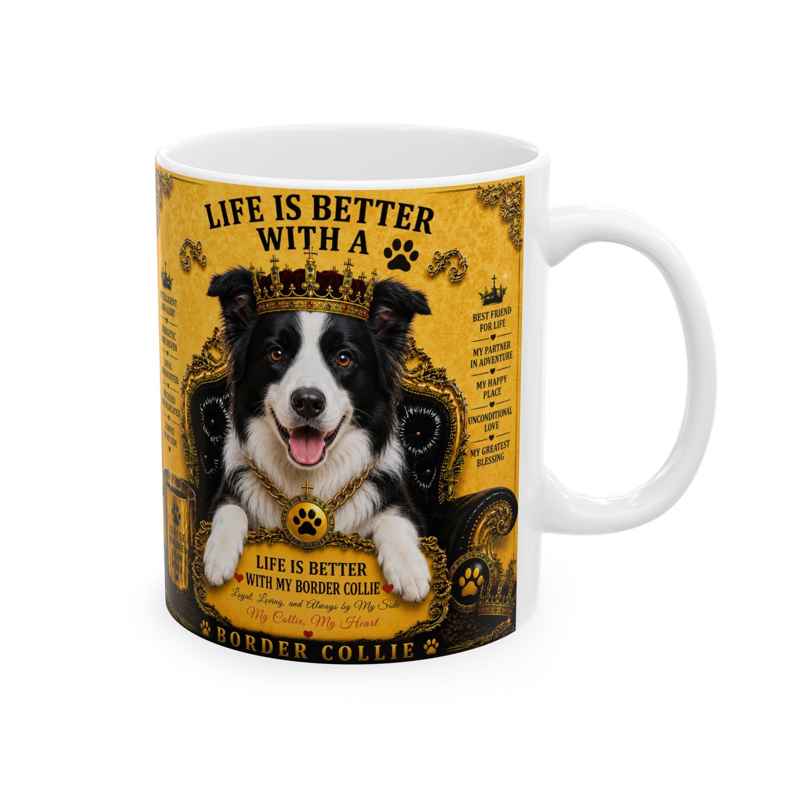 Border Collie Collie Life Is Better With A Collie Coffee Mug Dog Lover Gift