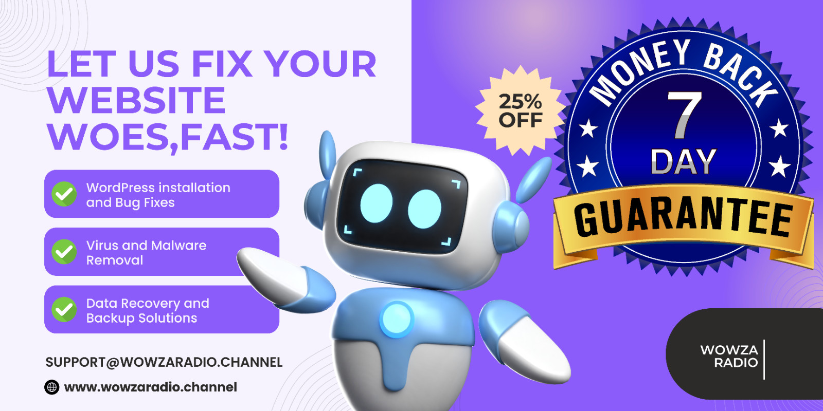 One-Time Fast Fix WordPress Rescue: Expert Fixes, Guaranteed Satisfaction!