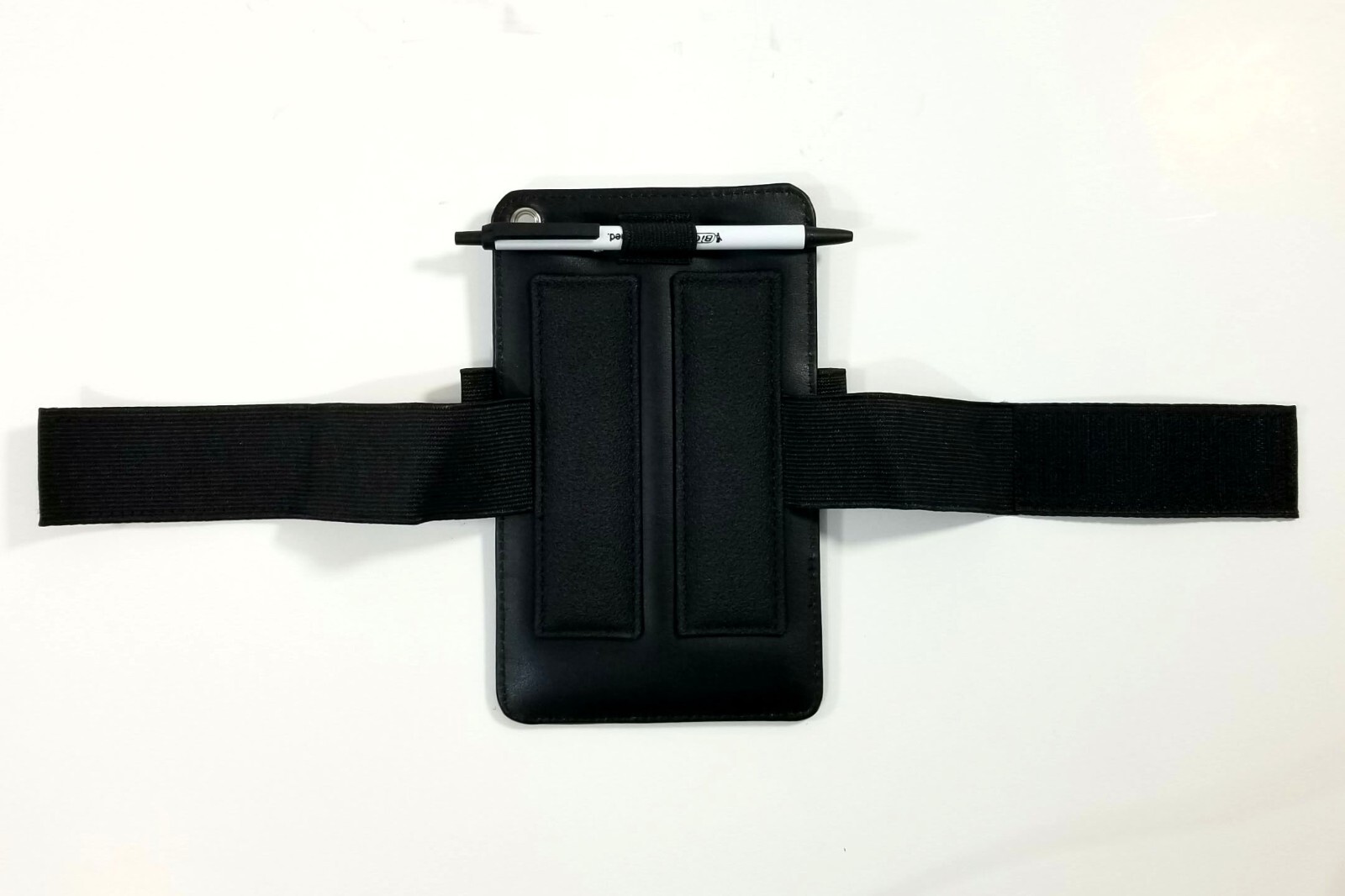 DESIGN 4 PILOTS® Compact Pilot's Kneeboard — Black Eco-Leather w/ Velcro Strap