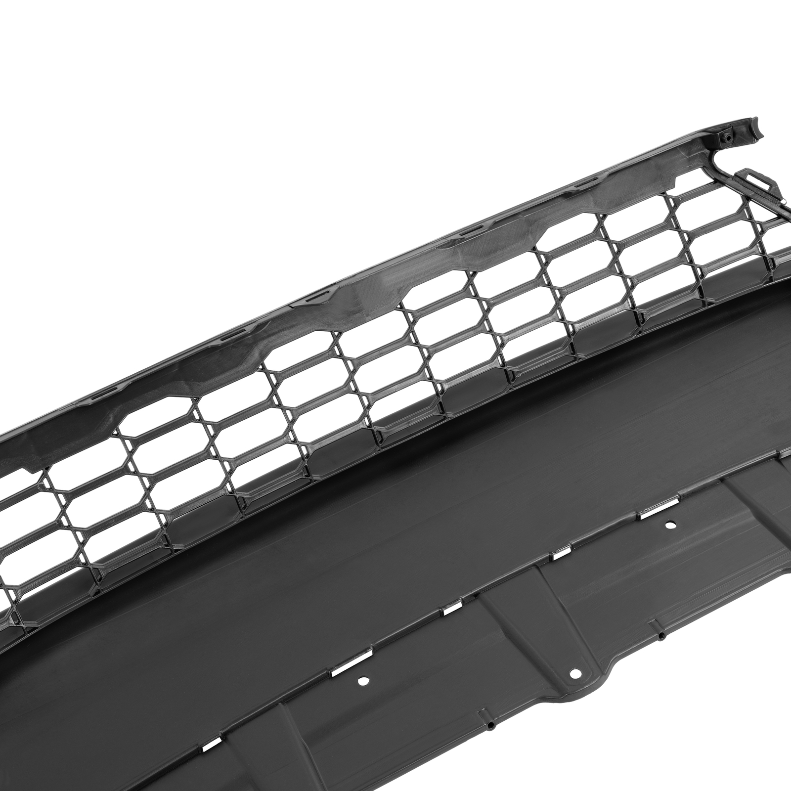 Front Bumper Grille Textured Black Plastic For 2017-2019 Honda Civic Hatchback
