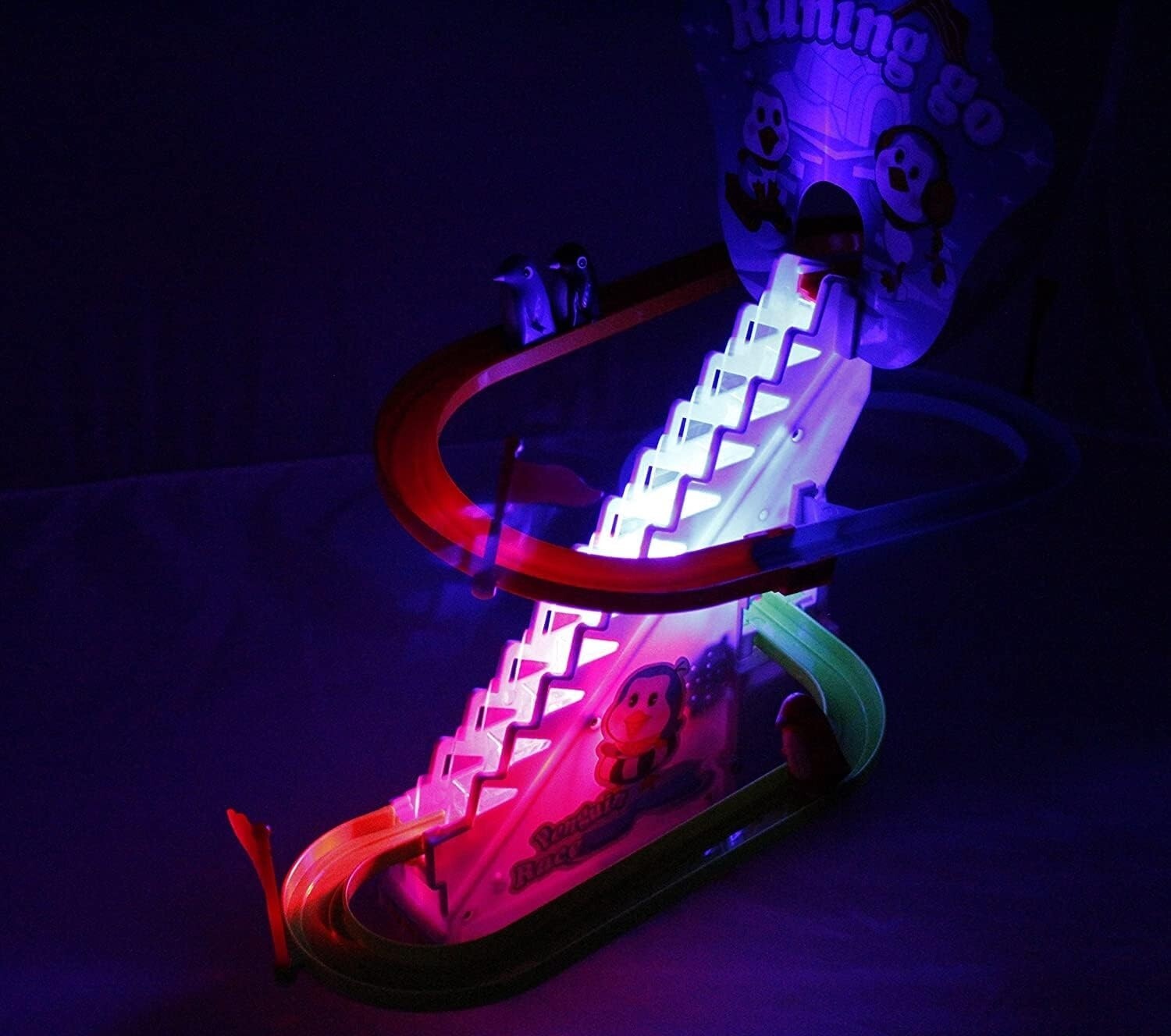 Jolly Penguin Race Arctic Fun Set with Flashing Lights & Music