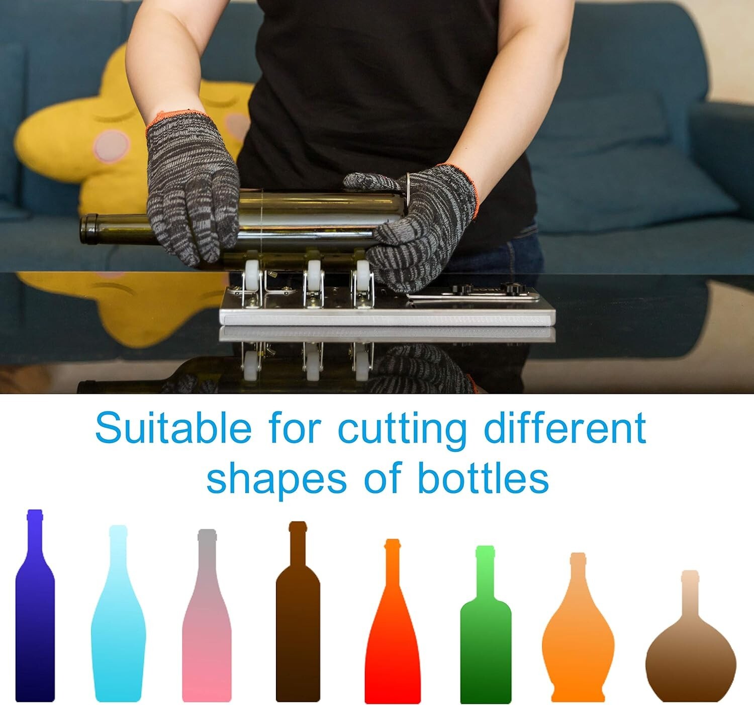 Ultra-Precise Glass Bottle Cutter - Perfect for Crafting Wine & Whiskey Projects