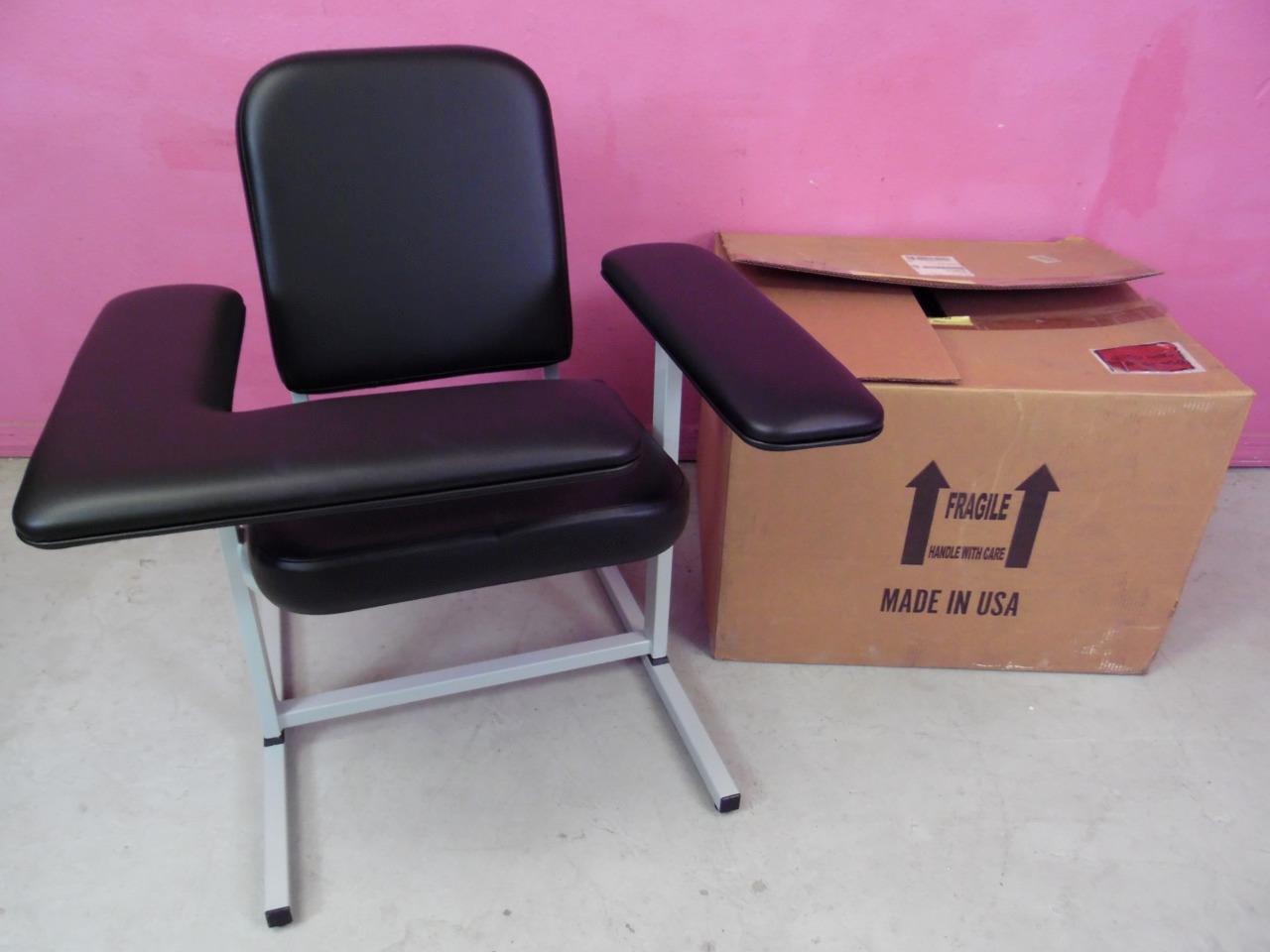 NEW! Custom Comfort Medtek Phlebotomy Blood Draw Phlebotomist Chair w/ 3 Armrest