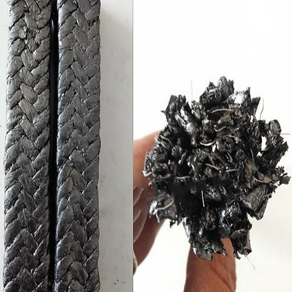 Square Gland Packing Graphite Seal Cord Rope for Pump Shaft Stem 3x3mm ~ 30x30mm