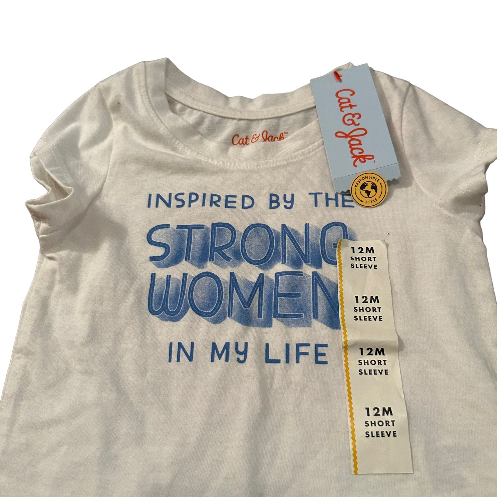 Cat & Jack Inspired By The Strong Women In My Life 12 Months Shirt