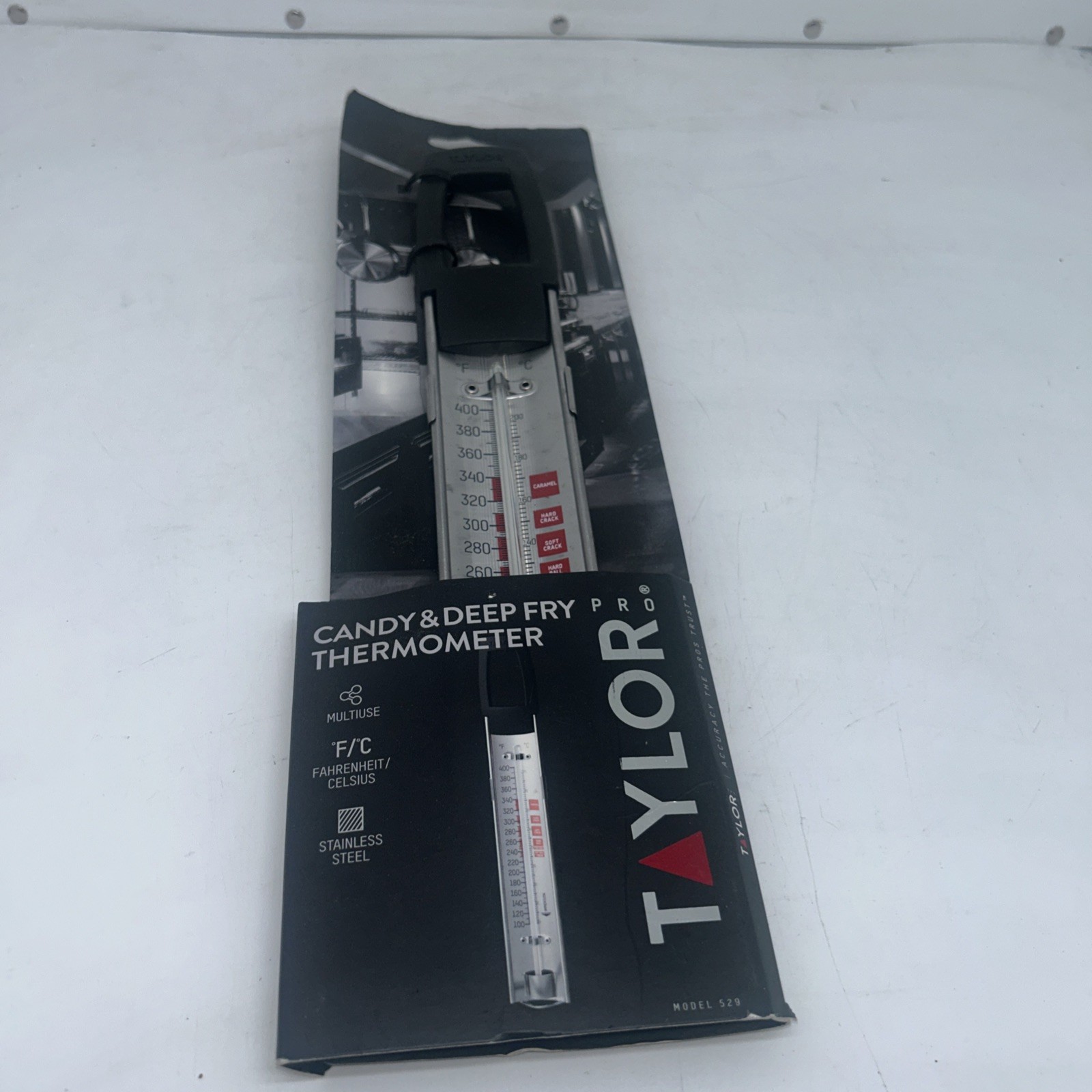 Taylor Pro Candy & Deep Fry Thermometer Model 529 NEW In Box J50
