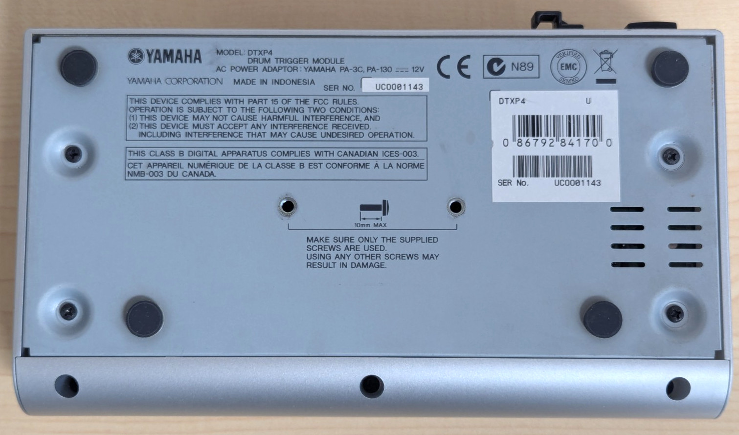Yamaha DTXPress IV Electronic Drum Trigger Module DTX + Power Supply & Mount