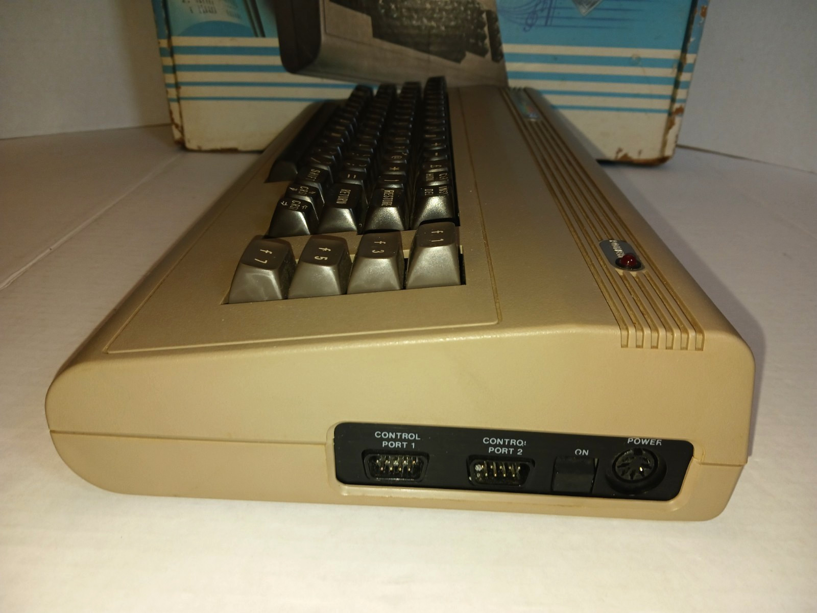 Vintage Commodore 64 Computer With Original Box and Power Supply Powers On