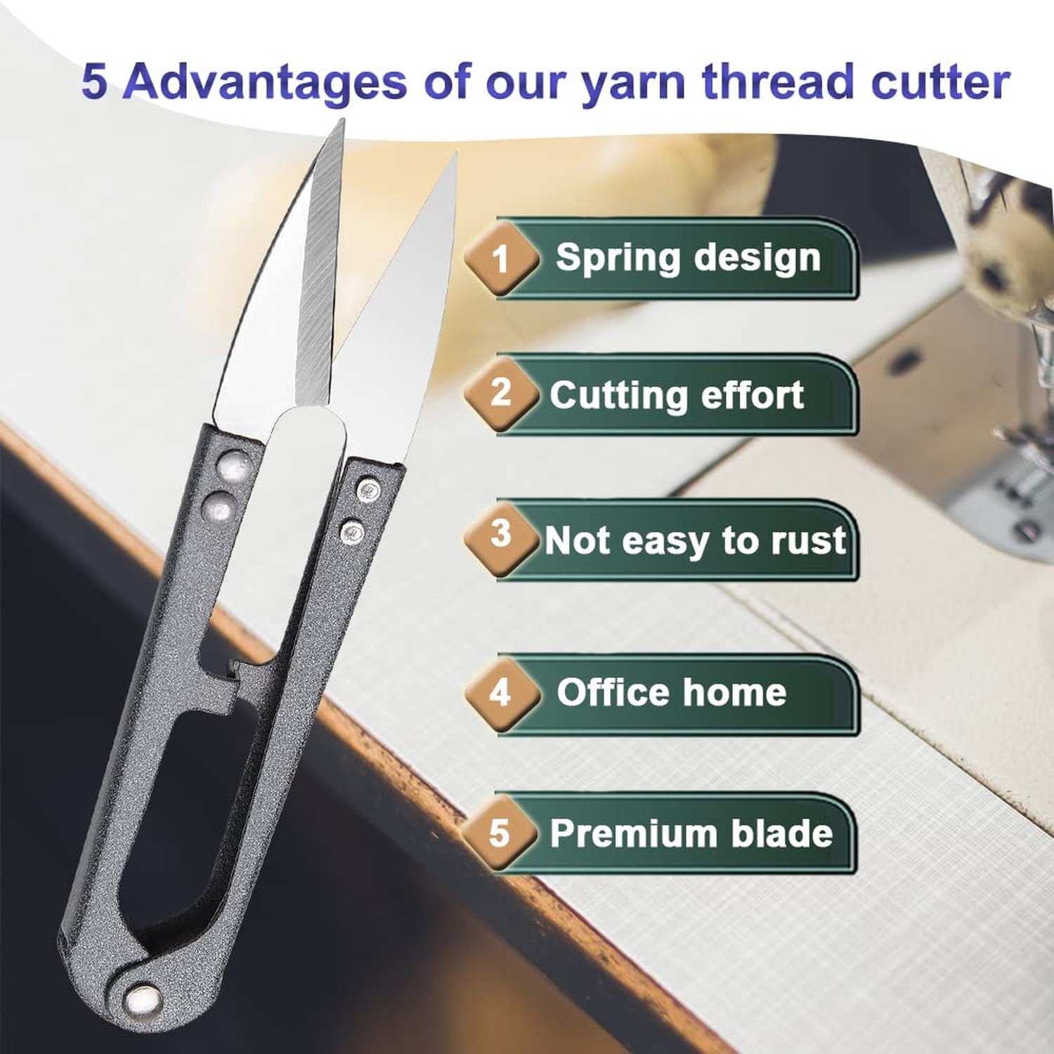 3pcs Sewing Scissors,4.27in Multi-Color Sharp Yarn Snips,Portable Mini Thread...