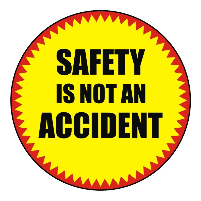 3-pack Safety is not an Accident Hard Hat Stickers Helmet Decals Construction