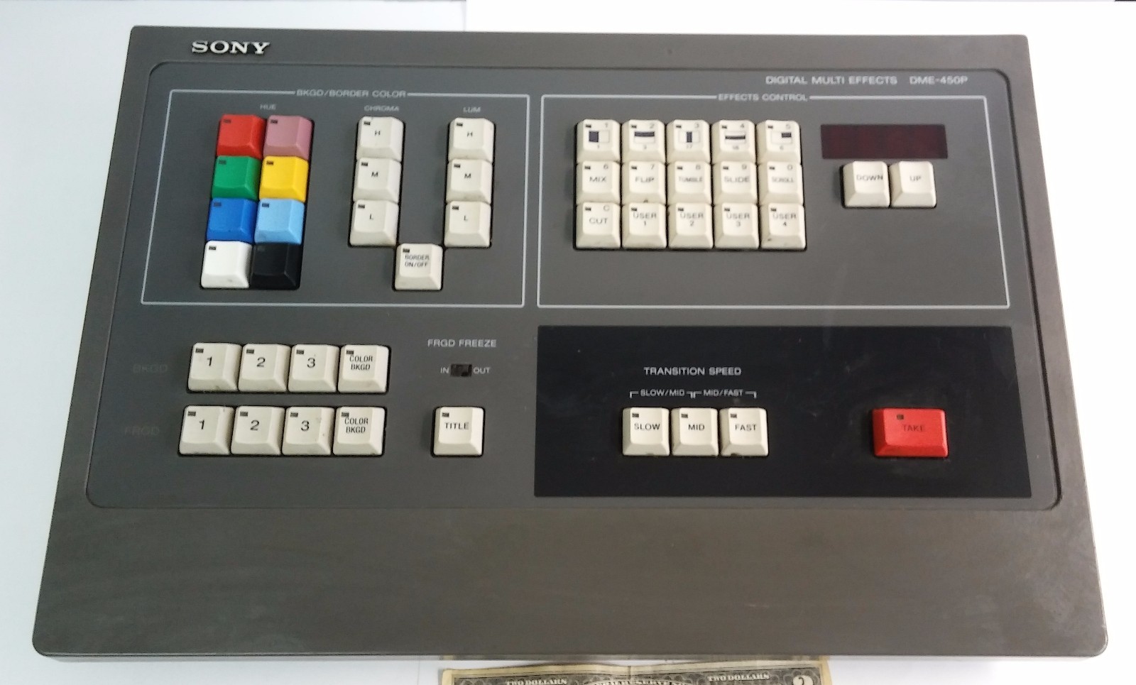 Old Sony DME-450P Professional Video Digital Multi Effects Control Panel Console
