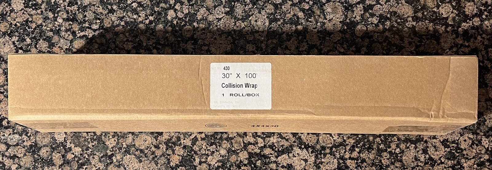 RBL Continuous Roll Self-Adhering Collision Wrap - 30" x 100' x 3mil - CLOSEOUT