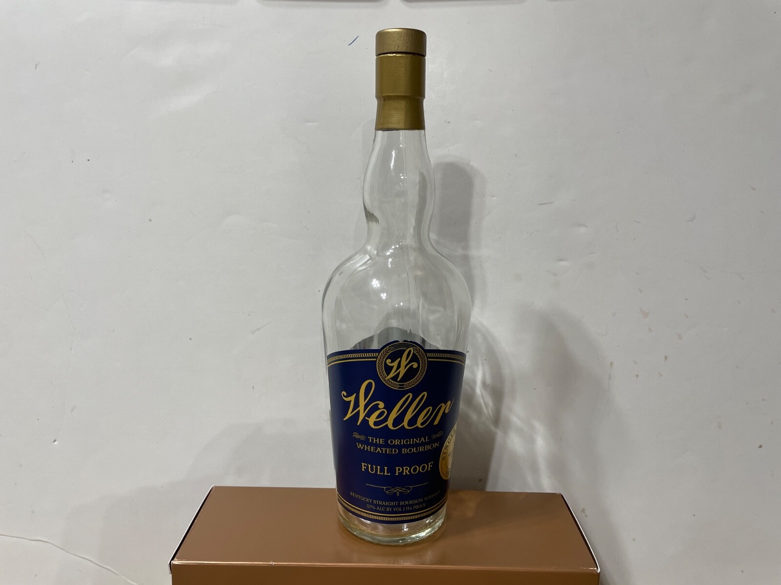 Weller Blue Label Full Proof Single Barrel Select Empty Unrinsed Bottle - 750ml