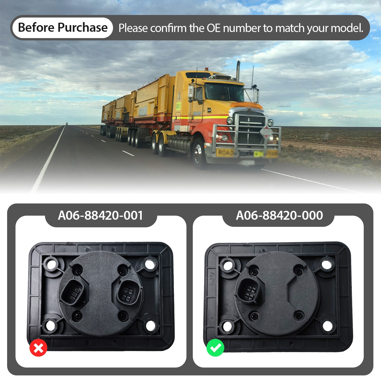 Cutoff Switch For Freightliner Cascadia Battery Disconnect Switch w/Red LED