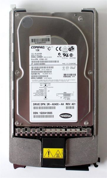 Hdd, 18.2gb 10k rpm wide ultra2 scsi, bd018122c0, 9l8006-041