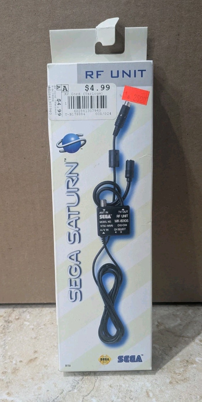 Sega Saturn RF Unit - New, Open Box