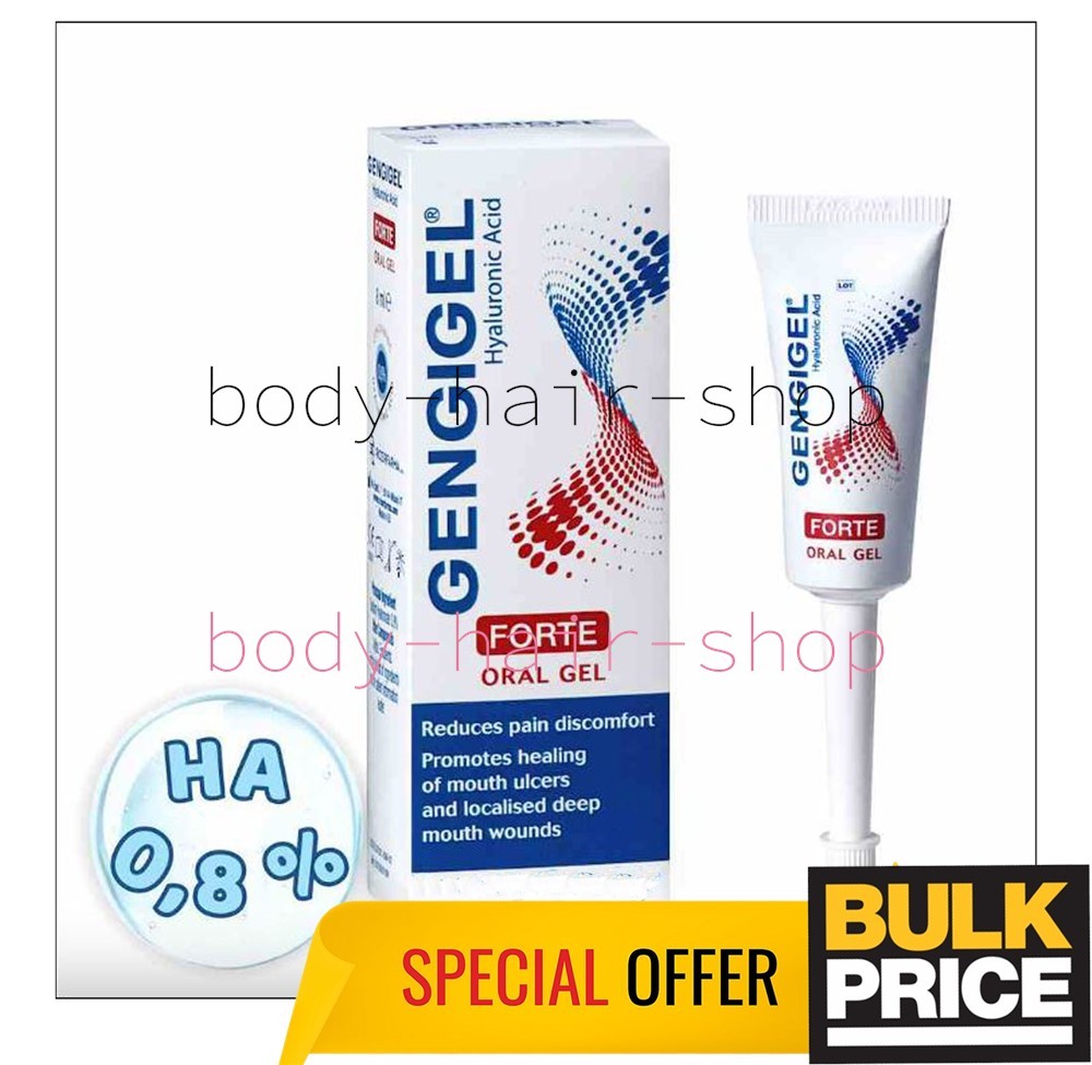 Gengigel Forte Oral Gel Hyaluronic Acid Soothing For Mouth Gum Discomfort 8ml