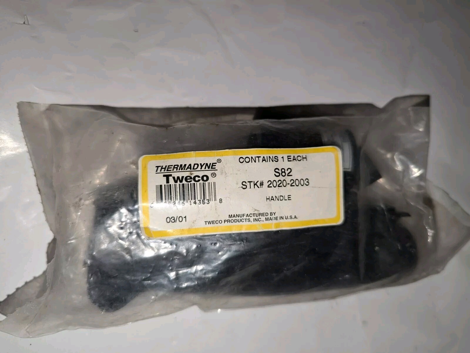 NEW GENUINE THERAMADYNE TWECO S82 STK# 2020-2003 HANDLE MADE IN USA