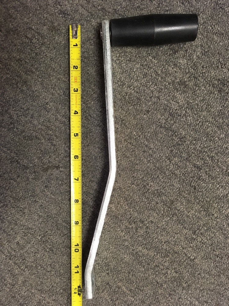 Generic Replacement Winch Handle, 11" Steel Handle With Plastic Handle