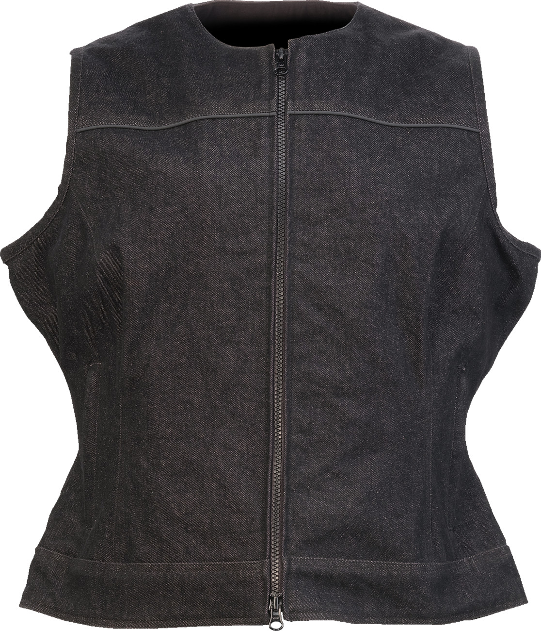 Z1R - Women's Denim Vest Black Large | 2831-0109