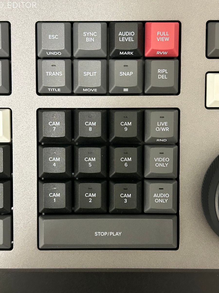 Blackmagic Design DaVinci Resolve Speed Editor Keyboard Operation confirmed
