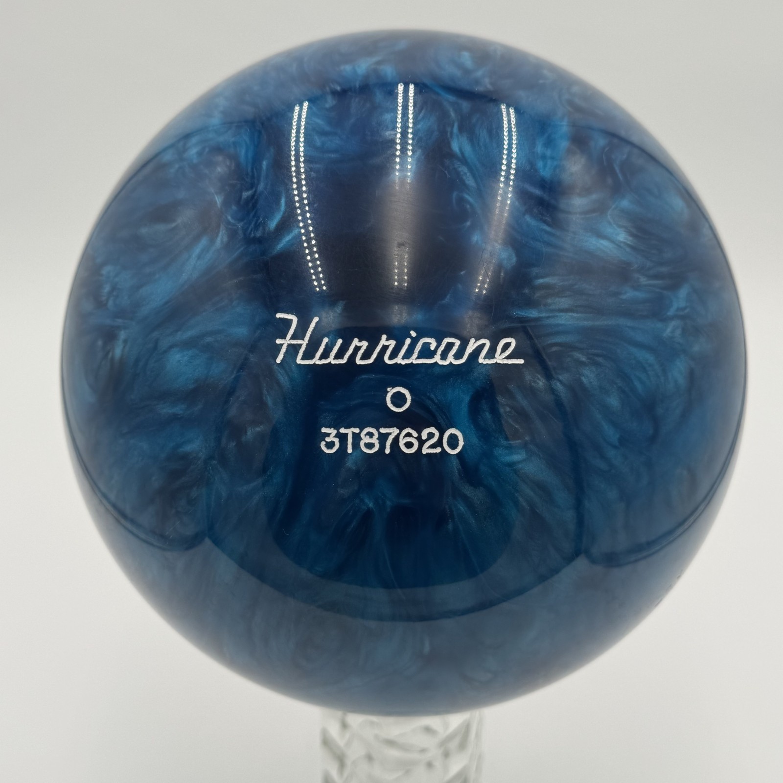 Vintage Hurricane Bowling Ball Blue Swirl Undrilled 12 lbs NEW 3T87620