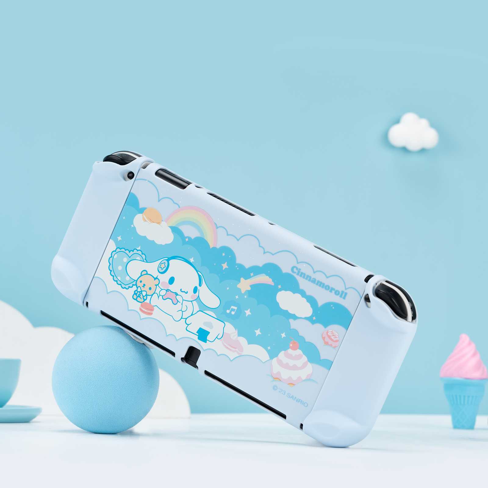 GeekShare X Sanrio Protective Case for Nintendo Switch OLED PC Shell Cinnamoroll