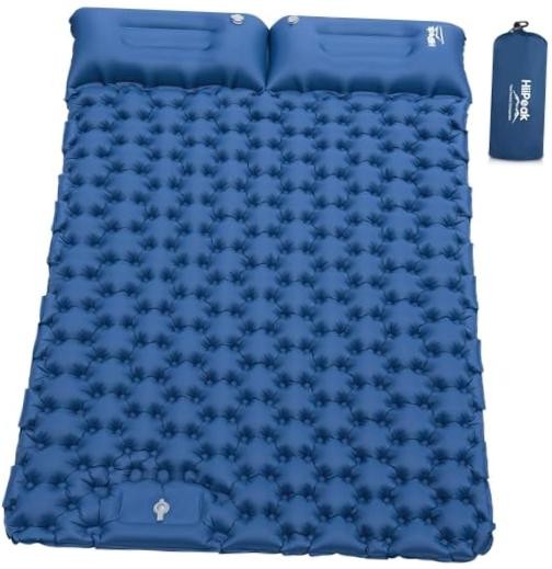 Sleeping Pad for Camping- Ultralight Inflatable Sleeping Mat New Blue Double