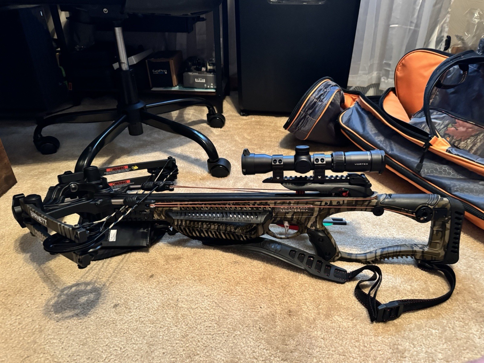 Never Used Barnett Whitetail Hunter STR Crossbow with Vortex 7x32 Crossbow Scope