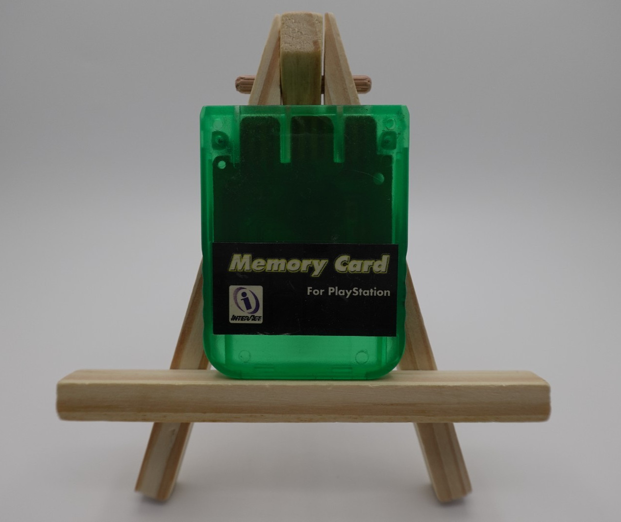 PlayStation one memory card Interact 1 Mb 15 Blocks Translucent green