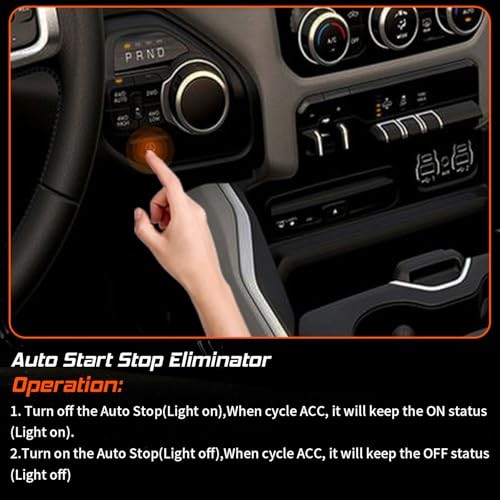 Auto Start Stop Eliminator Compatible with RAM 2019 UP Disable Engine Shut