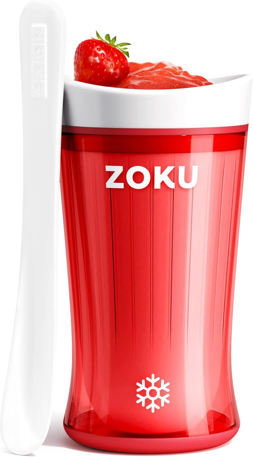 Slush and Shake Maker, Compact Freezer Core, 10-Ounce Cup, BPA-Free, Red, For