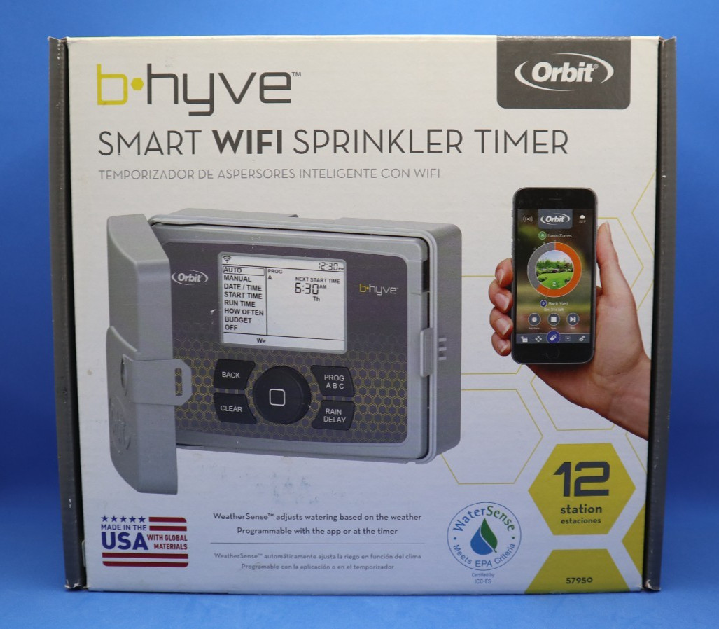 Orbit B-HYVE 57950 Indoor/Outdoor 12 Zone Smart Wifi Sprinkler Timer