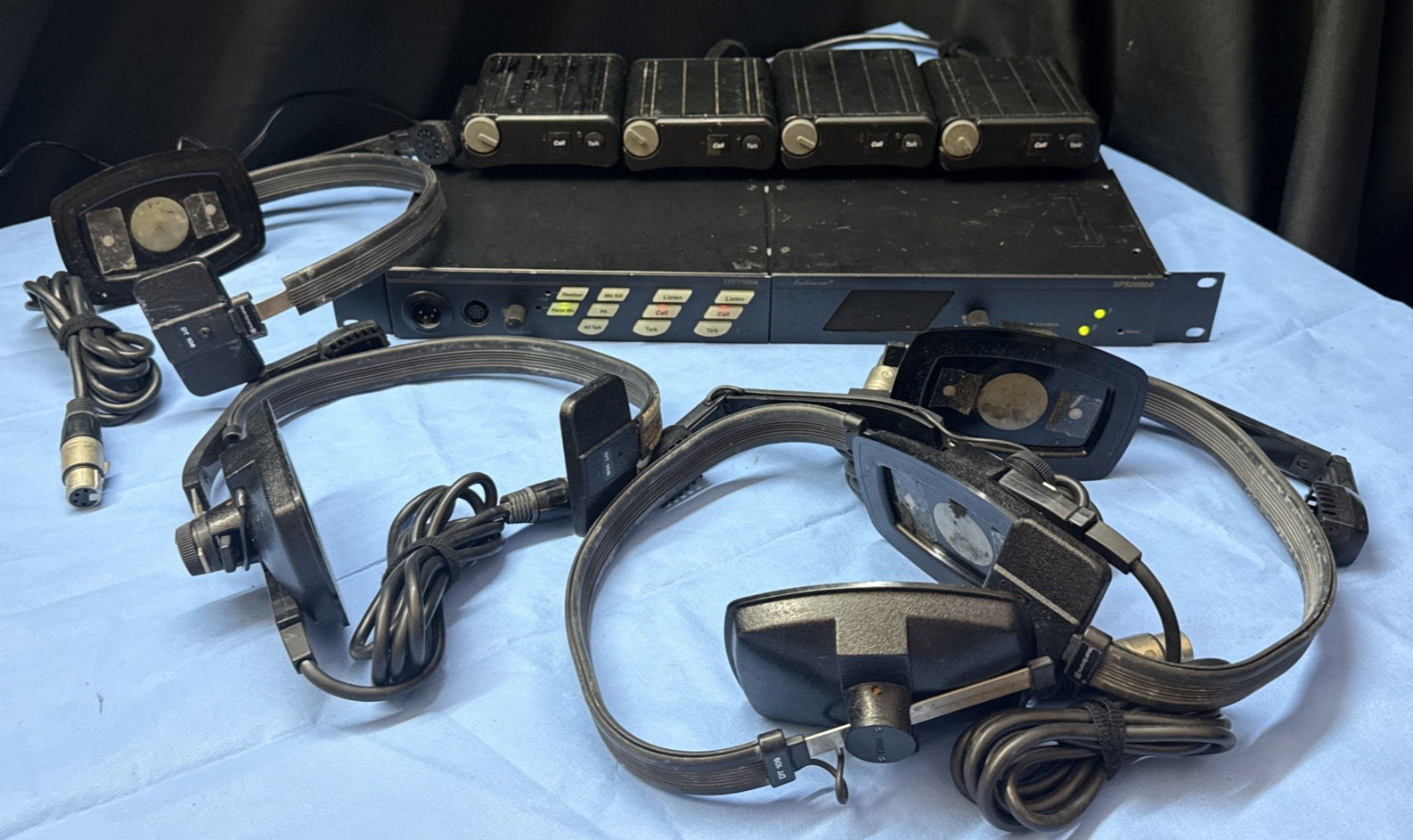 TELEX BASE STATIONS HEAD SETS AND BELT PACKS    LOT      USED     AND    TESTED