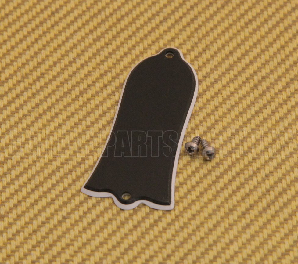 TC-M50 (1) 2-Ply Black Blank Bell Truss Rod Cover Guitar Gibson SG/Les Paul/Bass