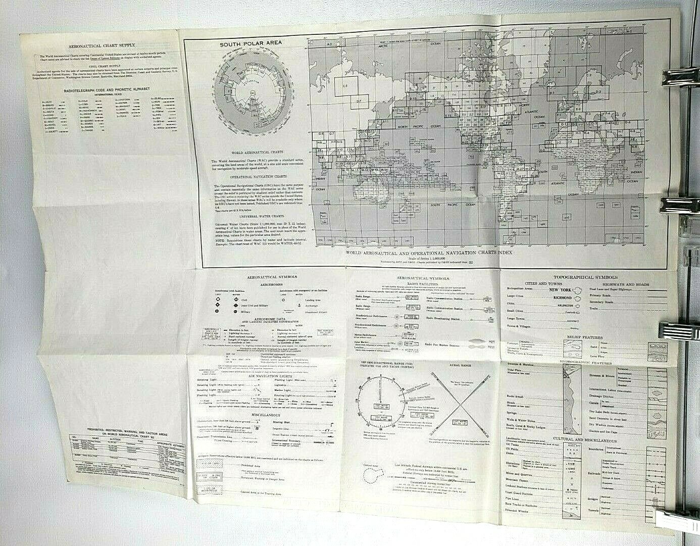 Bryce Canyon World Aeronautical Chart 28th Edition 1965