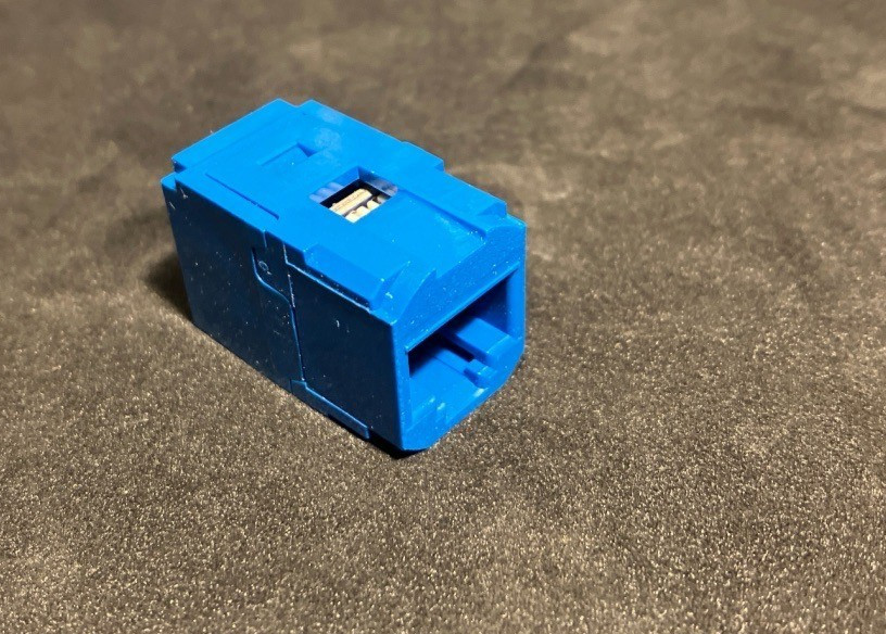 New Panduit CC688BU Cat6 Nini-Comm Couple - NO BAG - RJ45 8P8C Blue Cat-6