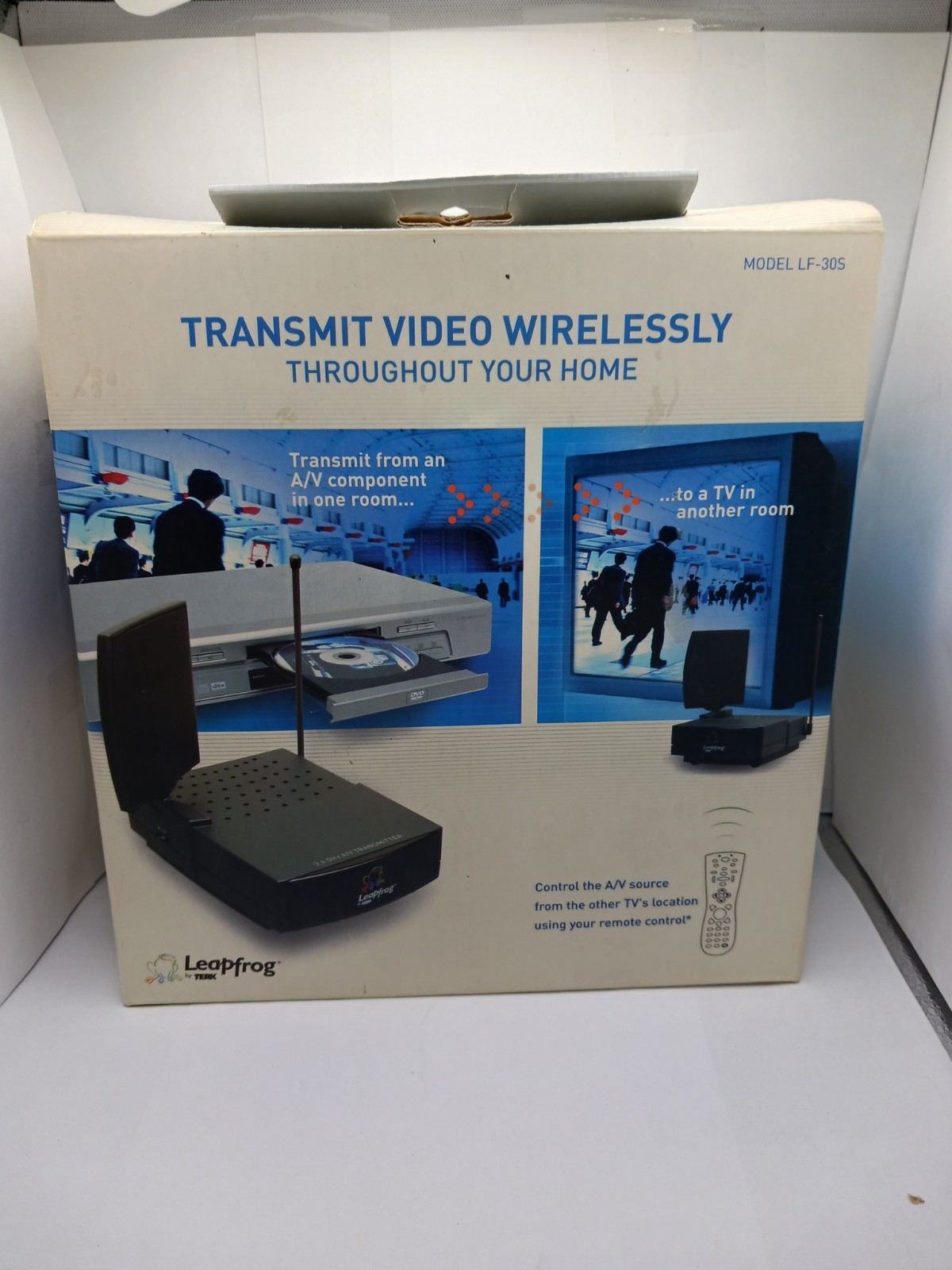 Terk Leapfrog LF-30S  Wireless Audio Video Transmitter Receiver System New Open