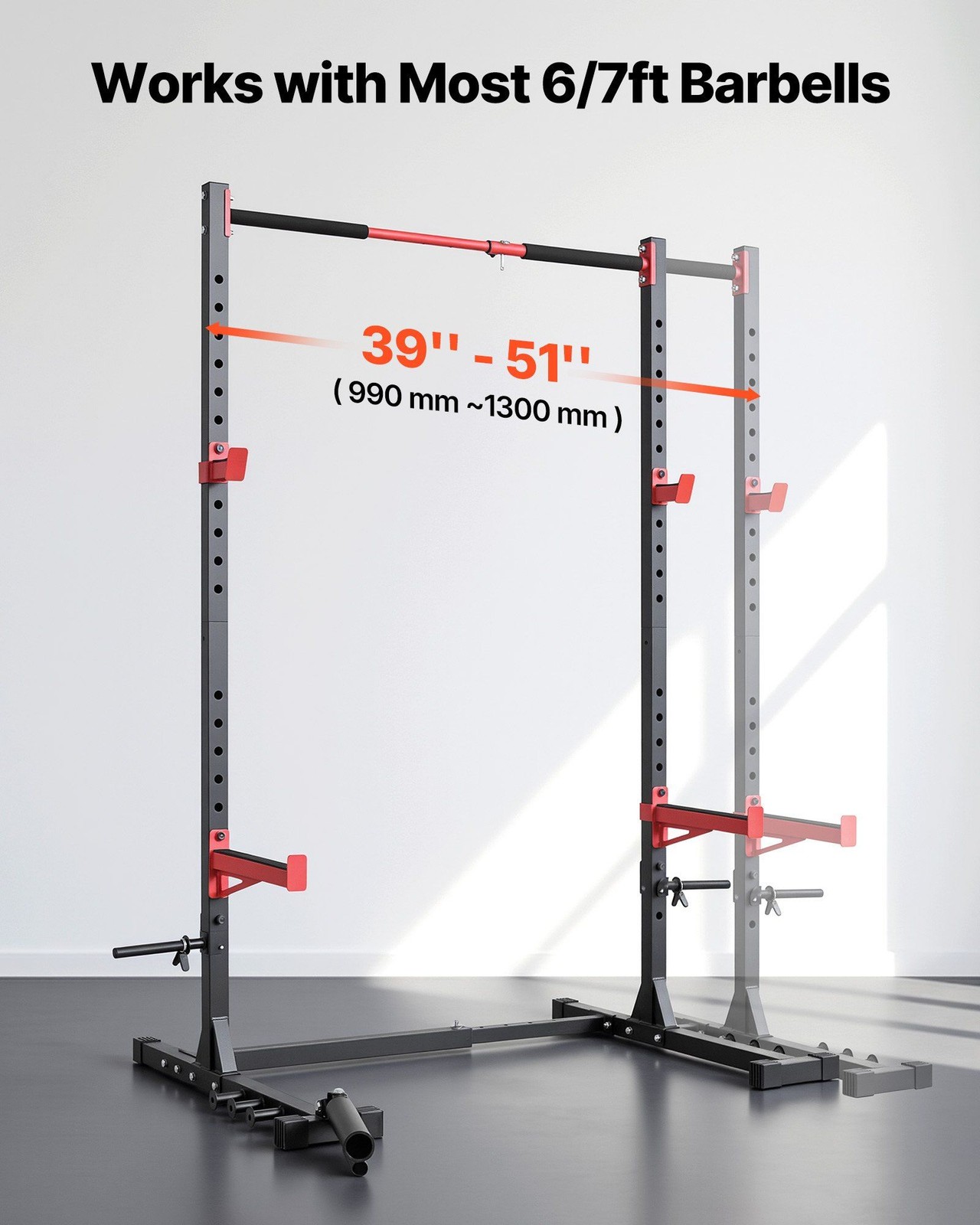 Carbon Steel Power Cage: 980lb Capacity, Width-Adjustable, 2"x2" Frame