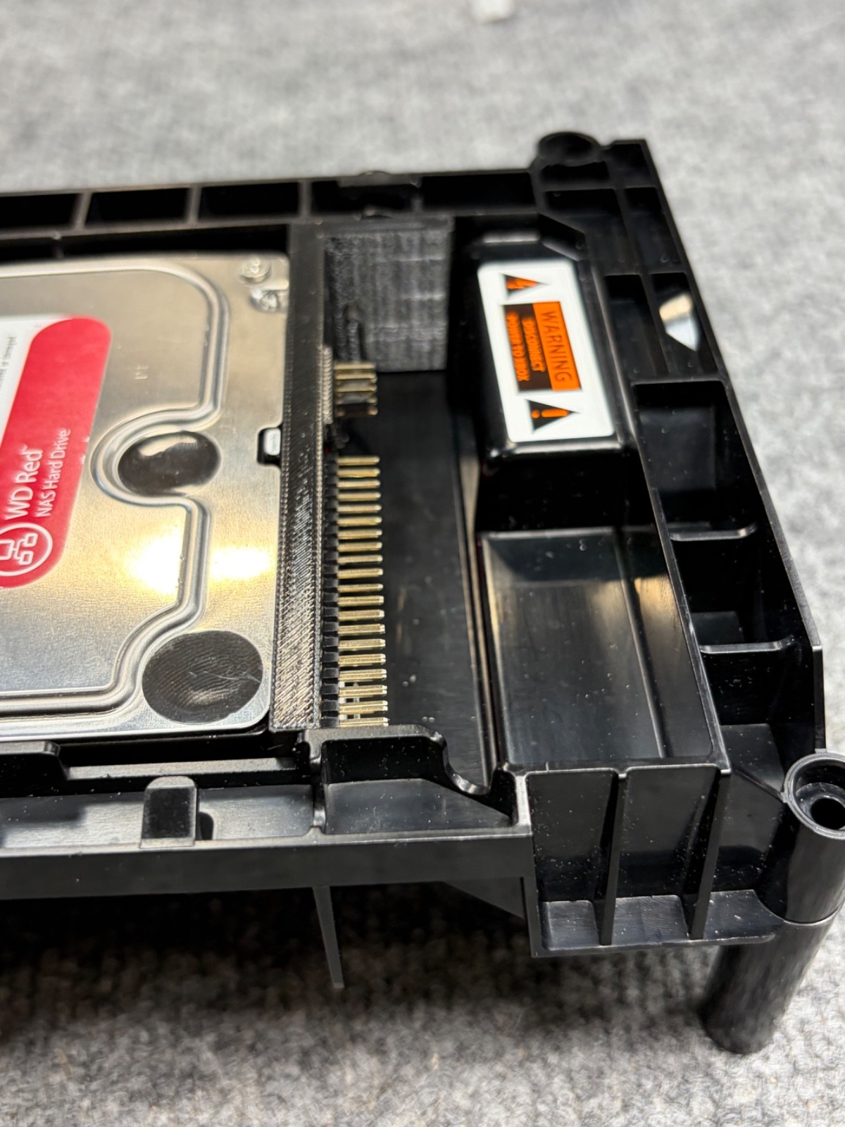 3D printed Bracket For Startech.com IDE2SATA Adapter & 3.5" HDD In Original Xbox