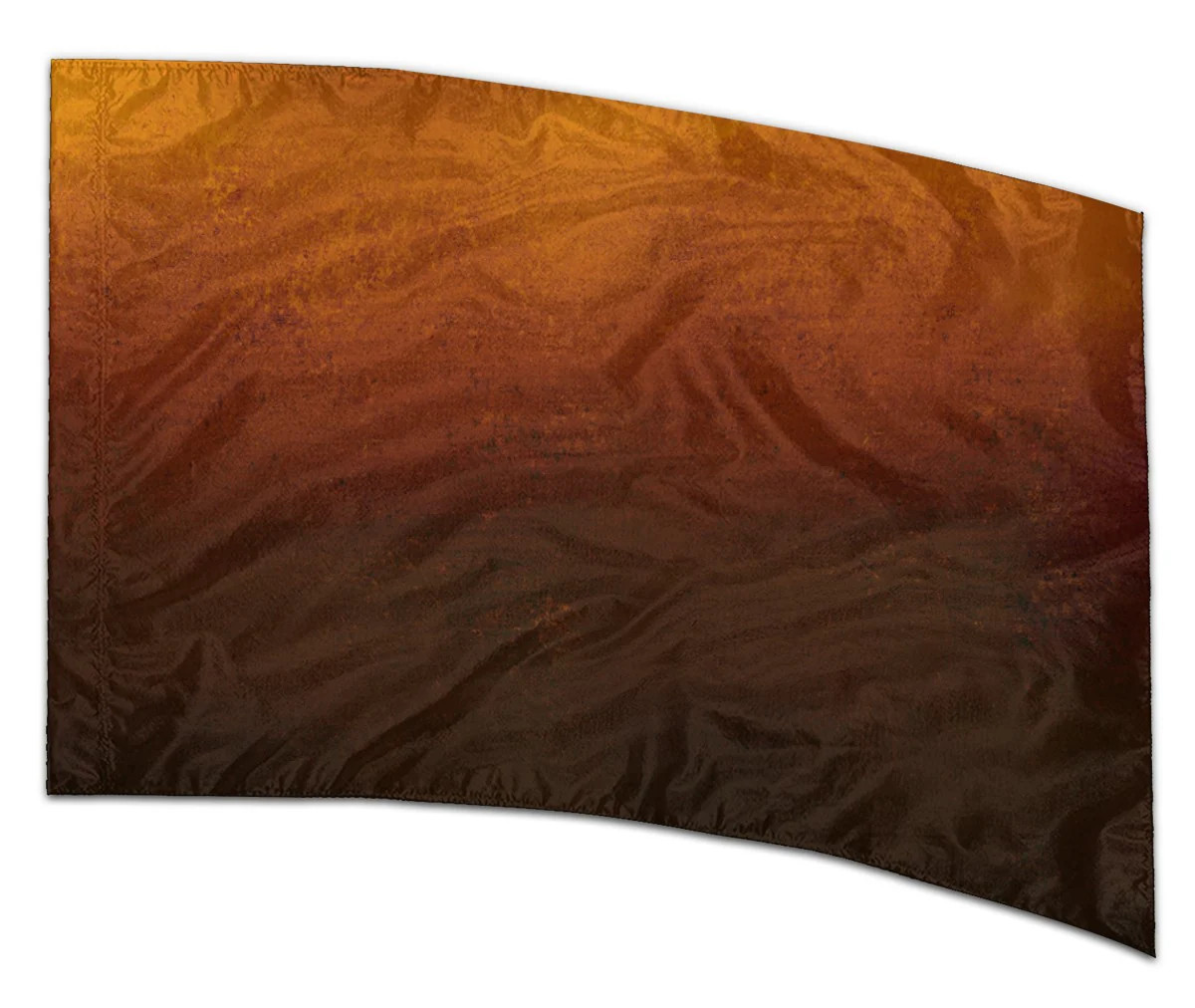 COLOR GUARD FLAGS RUSTIC GLOW SILKS - NEW - 36" x 54" Standard Curved