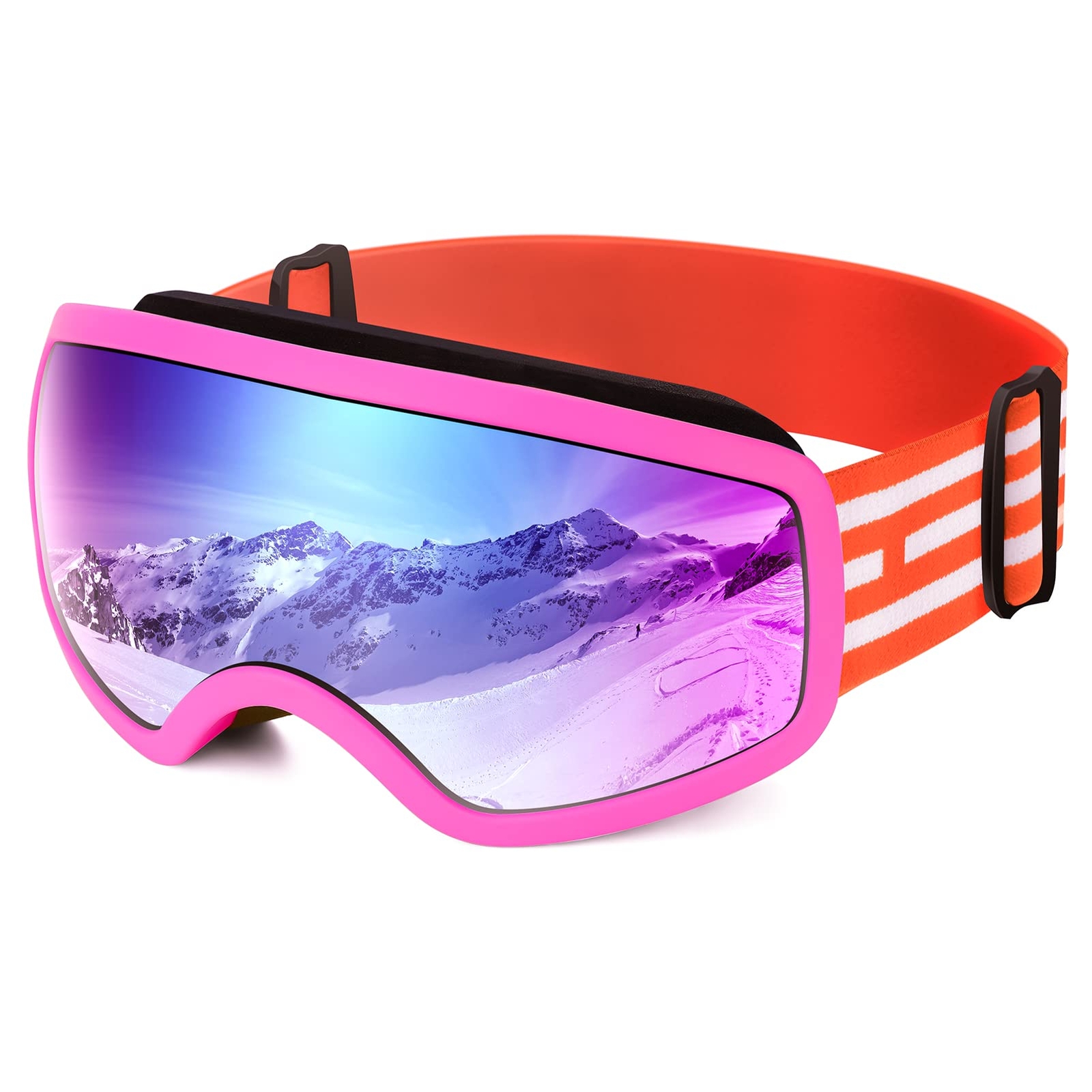 Kids Ski Goggles Snowboard Children Youth Boys Girls 3-15 Winter Snow Sports