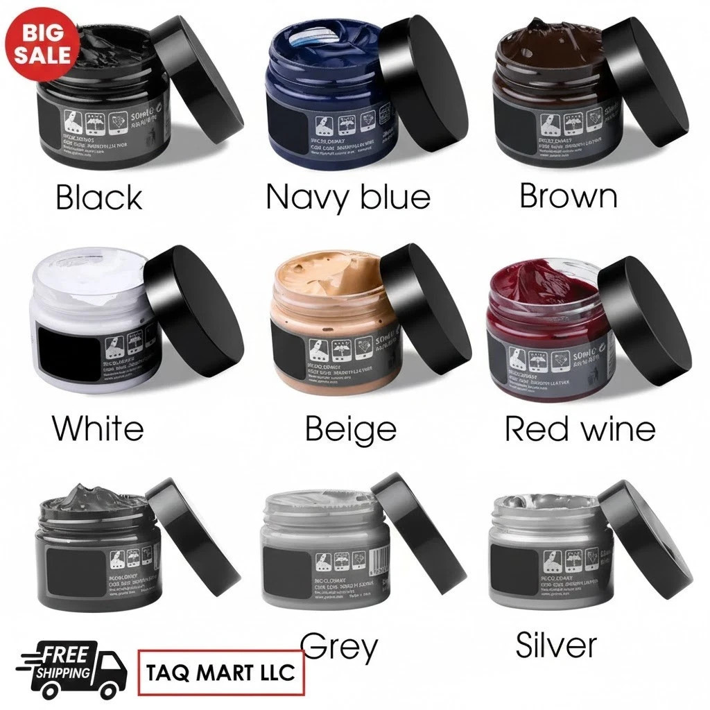 Car Leather Repair Kit Liquid Skin Recoloring Balm No Heat Repair Tool Auto Seat