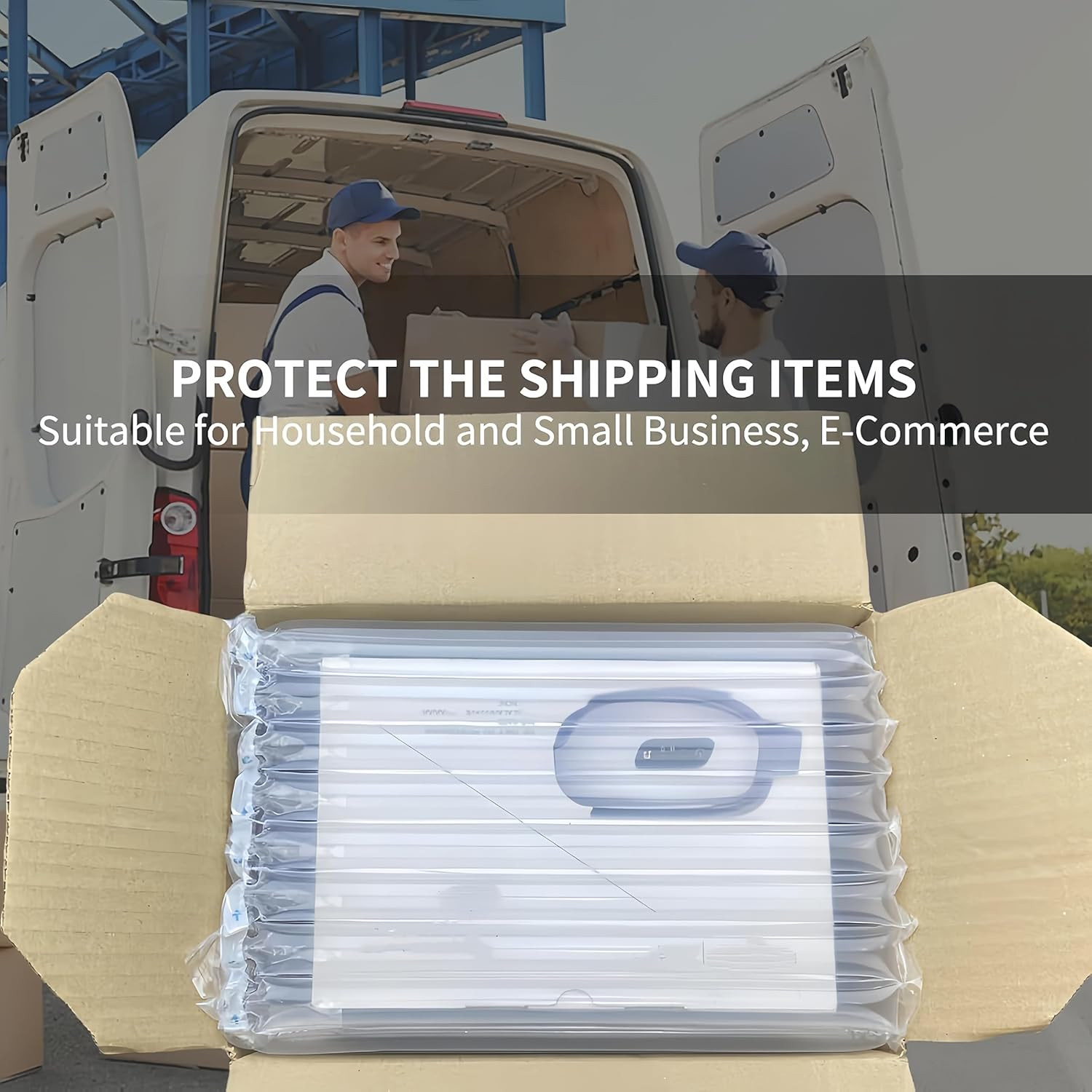 Bubble Cushioning Wrap Roll for Packing 12"x328' Inflatable Bottle Shipping Pack